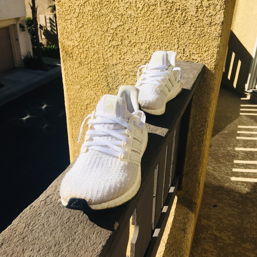 White ultra boost Size7 for sale